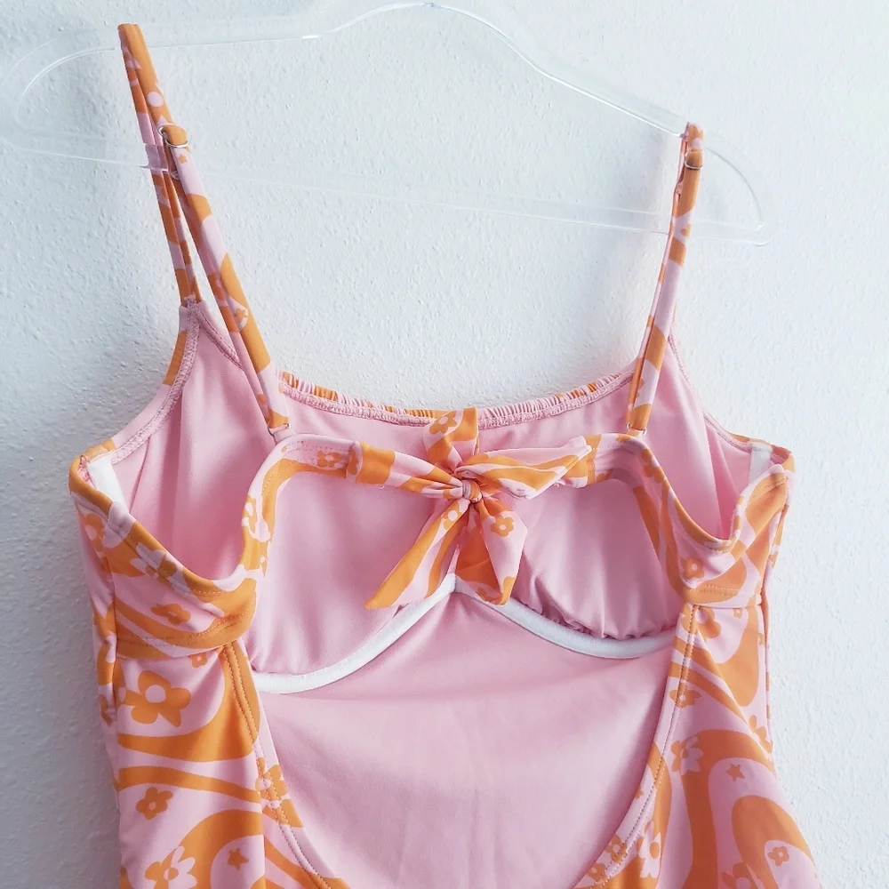 Ninety-Nine Retro Floral One Piece Swimsuit